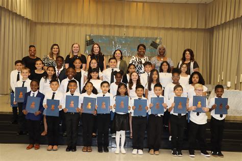 Vivian Fowler inducts students into National Elementary Honor Society ...
