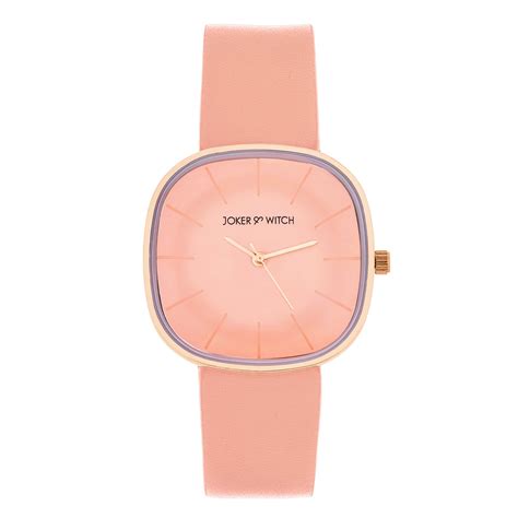 Shop Online Albin Classic Square Dial Watch with A Pink Dial And ...