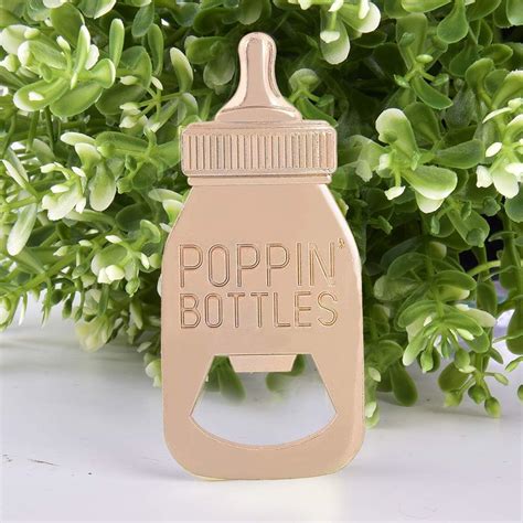 Buy PARTYGOGO 24pcs POPPIN BOTTLES Shape Bottle Opener for Baby Shower ...