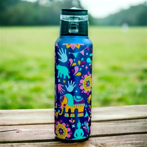 VOIK Printed Stainless Steel Water Bottles for Kids, Office, Sports ...