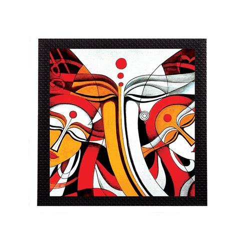 Geometrical Lord Ganesha Satin Matt Texture UV Art Painting ...