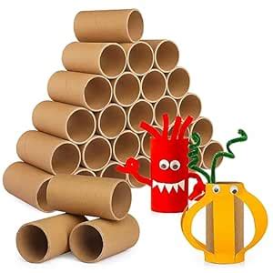30 Pack Cardboard Tubes for Craft - Round Thick Empty Parper Craft ...