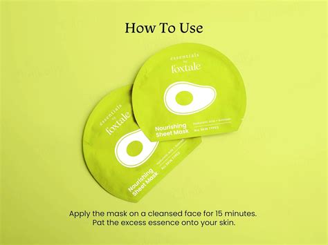 Foxtale Nourishing Face Sheet Mask – Earthglies