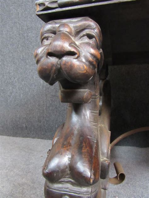 Antique Spanish Renaissance Claw Foot Desk For Sale at 1stDibs