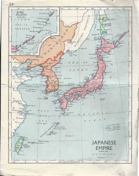 Map of the Japanese Empire