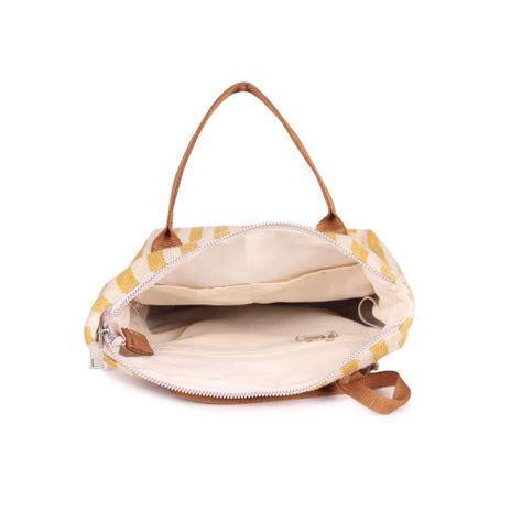 Buy Astrid Yellow Stripes Backpack Online