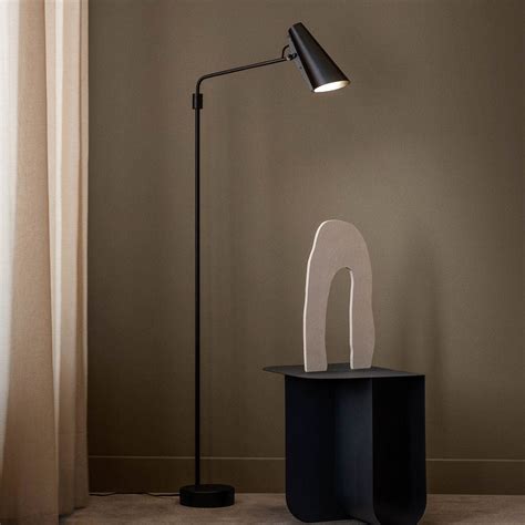 Northern Birdy Swing floor lamp, black/black | Lights.co.uk
