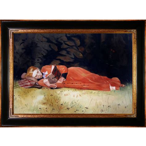 overstockArt Homer The New Novel Framed Oil Reproduction of an Original ...