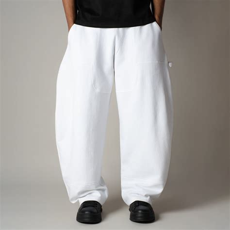 WHITE CARPENTER FLEECE BAGGY SWEATPANT – Hophead