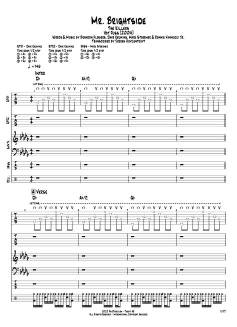 The Killers Guitar Chords