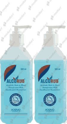 ALCORUB SANITIZER 500 ML : View Price, Combination and Alternatives ...