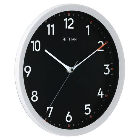Buy Online Titan Contemporary Black Wall Clock with Silent Sweep ...