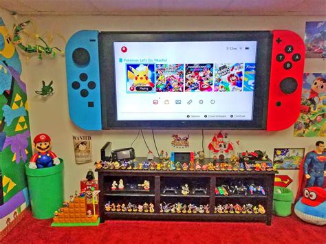 These Wall-Mounted Cabinets Turn Your TV Into a Giant Nintendo Switch