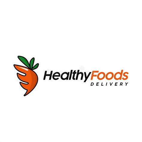 Vegan Vector Cartoon Carrot Food Delivery Stock Vector - Illustration ...