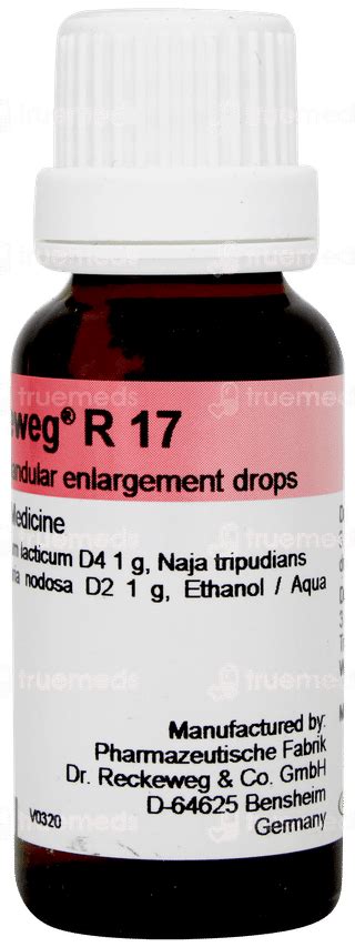 Dr Reckeweg R17 Glandular Enlargement Drop 22 Ml - Uses, Side Effects ...