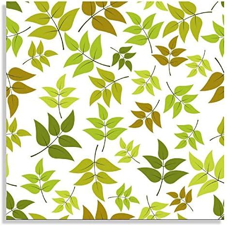 Canvas Wall Art Painting Abstract Leaves White Pattern UnFramed Decor ...