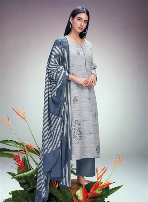 Ganga Unstitched Woven Cotton Salwar Suit Dress Material for Women ...