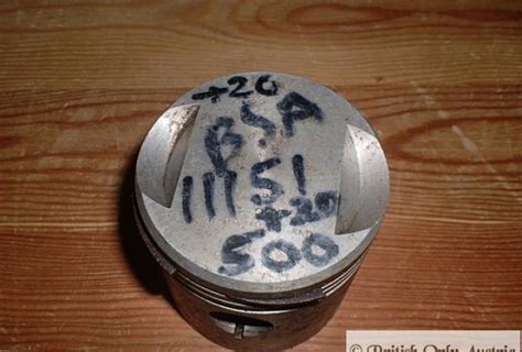 BSA Piston NOS 11151 +020. A7 long stroke.1946-50 | BRITISH Only ...
