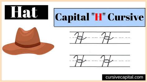 How to Write Capital H in Cursive? (Capital Cursive H)