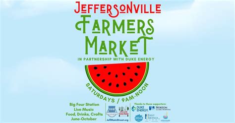 Jeffersonville Farmers Market in partnership with Duke Energy ...