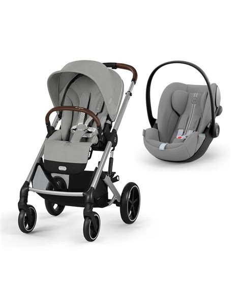 Cybex Balios S Lux & Cloud G i-Size Plus Travel System-Silver Frame ...