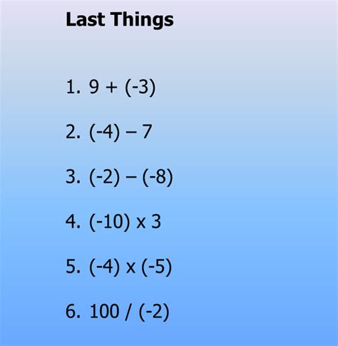 Negative Number Questions 的图像结果