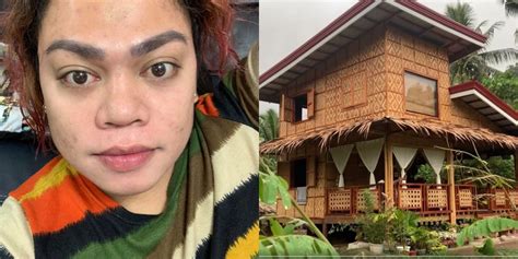 Comedian Brenda Mage shows his newly-built modern kubo and his farm life