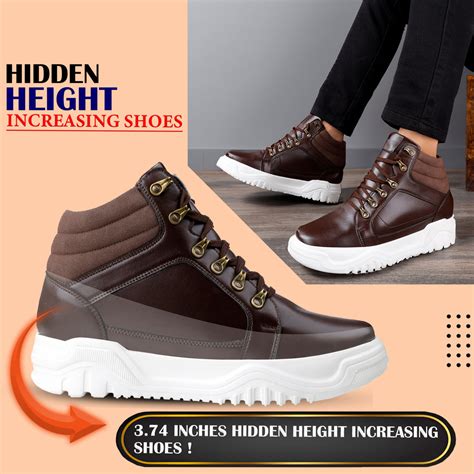 Bxxy Men Stylish Height Increasing Boots for Men with 3.74 Inches Lift ...
