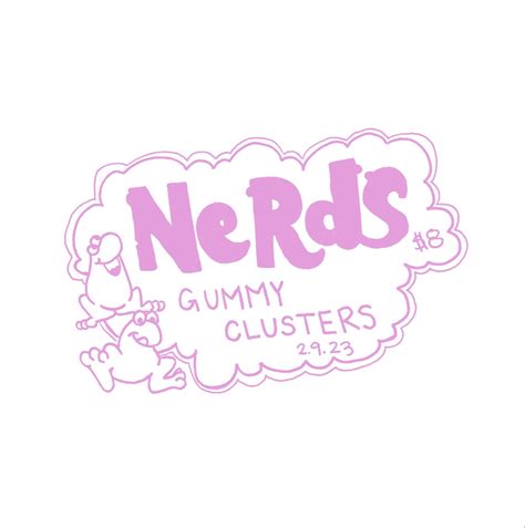nerds gummy clusters print | Candy drawing, Writers notebook, Nerd
