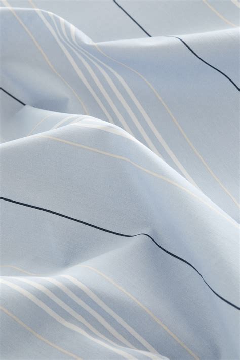 Light blue/Striped King bed sheet set at H&M Home | H&M IN