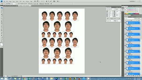 Simple Tutorial Photo ID editing in Photoshop 2x2, 1x1 and passport ...