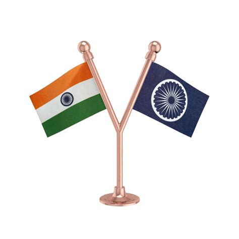 India & RPI Republican Party Dual Car Dashboard Flag of 2in x 3in With ...