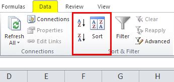 How to Sort Excel by One Column 的图像结果
