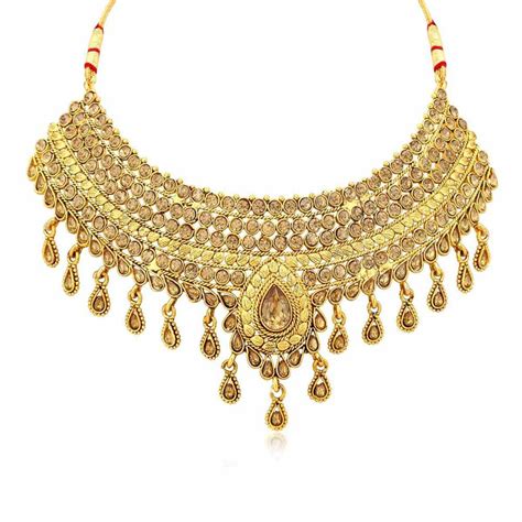 Buy Modish Choker Long Haram Necklace Set Online | Sukkhi - Sukkhi.com