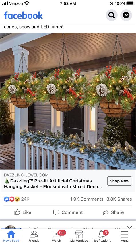 35 awesome diy christmas hanging basket ideas to make your outdoors ...