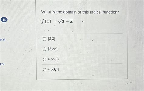 Find the Domain of a Radical Function 的图像结果