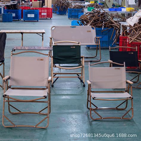铝合金户外木纹折叠椅导演椅露营椅克米特kermit便携式单人椅定制-阿里巴巴