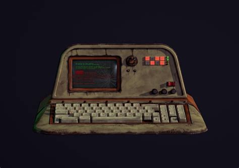 Old Computer Screen Retro-Futuristic Style 的图像结果
