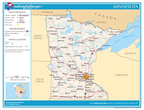 Detailed Minnesota Road Map