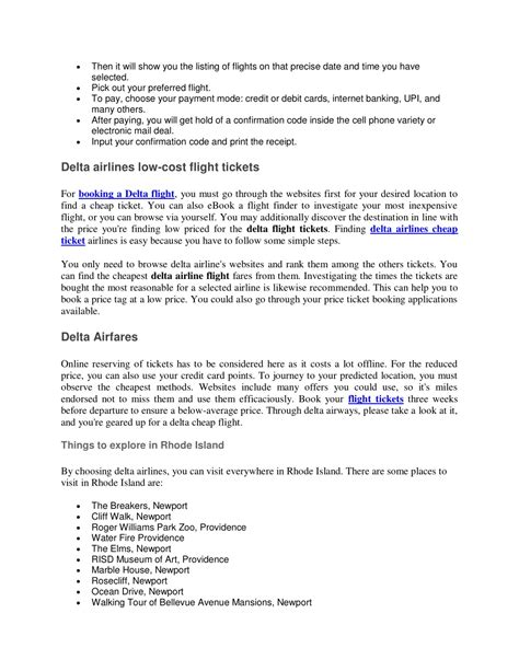 PPT - Explore Rhode Island with Cheap Delta Flights Booking PowerPoint ...
