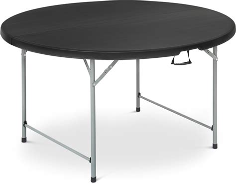 Round S Table, Indoor Round Card Table with Handle, Outdoor Weather ...