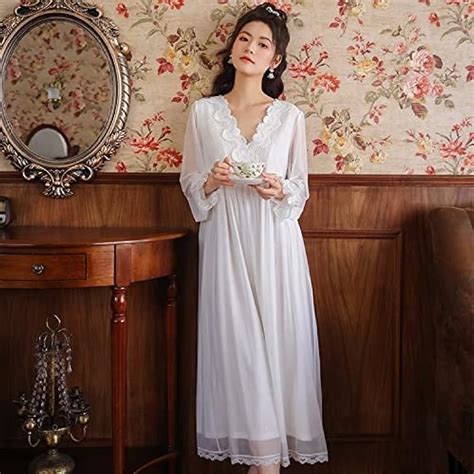 STRAW Tulle Long Night Dress Women Fairy Vintage Victorian India | Ubuy