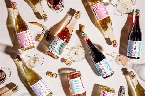 Branding and Packaging Design for Hollow Leg Non-Alcoholic Wines ...