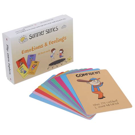 Buy Summer Stories Emotions & Feelings Flash Cards | Learning Cards ...