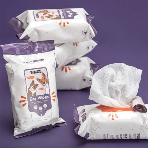 Pawpaya Pet Ear Wipes Made for All Cats and Dogs | 25 Wipes – ABK Grooming