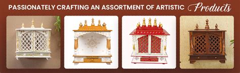 Kamdhenu art and craft Wooden Temple Home Temple Pooja Mandir Pooja ...