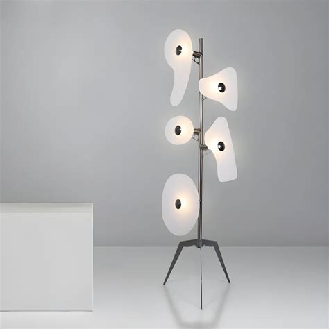 Contemporary Unique Floor Lamp Iron and Acrylic Multi - Color Floor ...