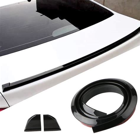 AutoBizarre Car Black Rear Spoiler Wing Lip Trunk Lip Dicky Skirt Univ