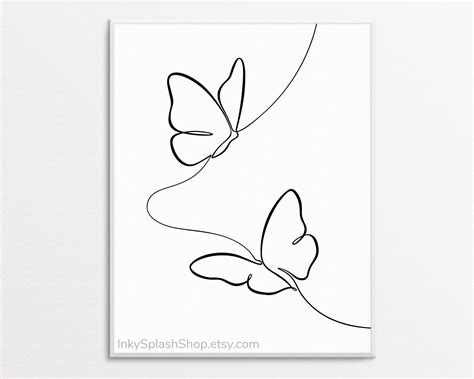 Butterflies Flying Together Drawing