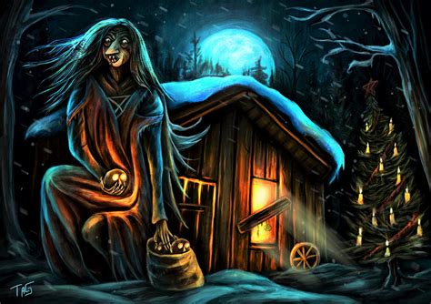 The Yule Witch - Gryla - me, digital art, 2022 : r/creepmas